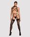 Портупея на грудь Obsessive A740 harness black O/S, искусственная кожа SO7853 фото 3