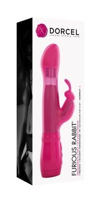 Вибратор Dorcel Furious Rabbit с вращением и возвратно-поступательными движениями головки, вибрация MD1571 фото