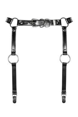 Гартеры Obsessive A741 garter belt black O/S, искусственная кожа SO7854 фото